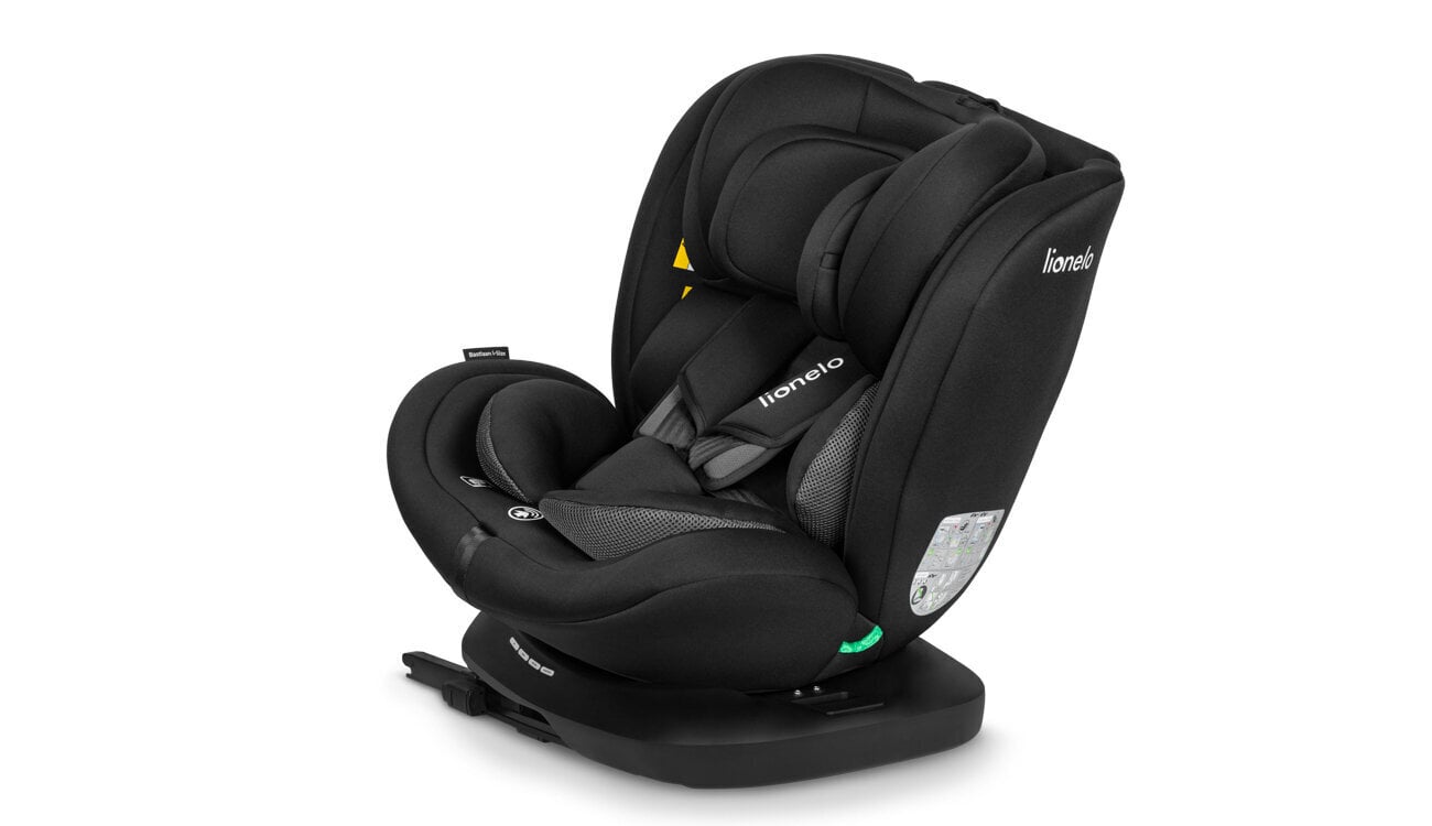 Mašīnas sēdeklis Lionelo Bastiaan I-size, 0-36 kg, Black Carbon цена и информация | Autokrēsliņi | 220.lv