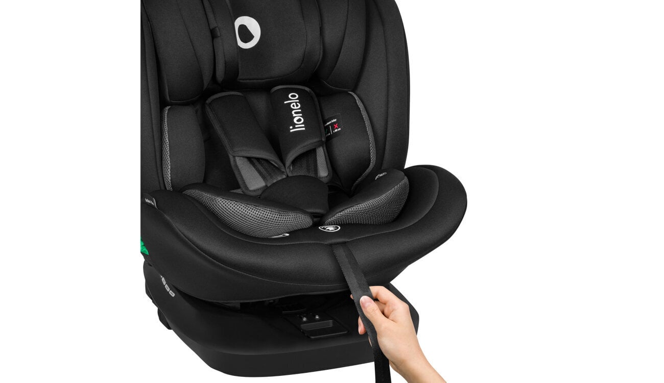 Mašīnas sēdeklis Lionelo Bastiaan I-size, 0-36 kg, Black Carbon цена и информация | Autokrēsliņi | 220.lv