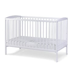 Детская кроватка Nordbaby Lassio, 120x60 см, цвет белый цена и информация | Детские кроватки | 220.lv