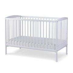 Детская кроватка Nordbaby Lassio, 120x60 см, цвет белый цена и информация | Детские кроватки | 220.lv