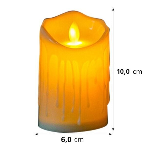 Elektroniskas LED sveces ar kustīgu liesmu, 6 gab. цена и информация | Kapu sveces | 220.lv
