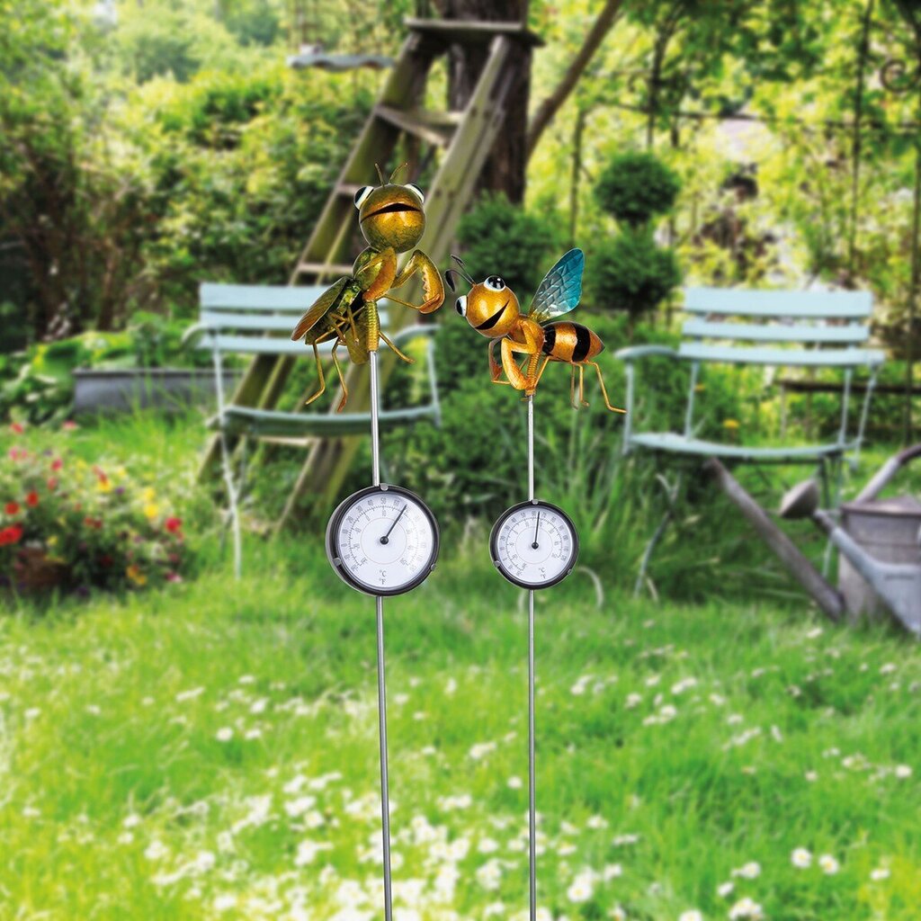 Dārza dekors - termometrs Zelta bite cena un informācija | Dārza dekori | 220.lv