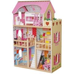 Деревянный кукольный домик с подсветкой Enero цена и информация | Игрушки для девочек | 220.lv