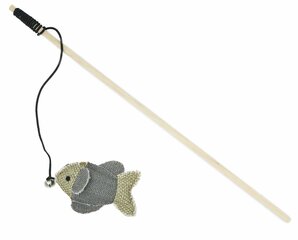 Koka makšķere ar zivi Barry King, 10x6,5cmx40cm cena un informācija | Rotaļlietas kaķiem | 220.lv