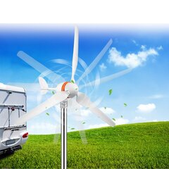 Vēja ģenerators horizontālās ass Vevor 400 W, 12 V, ar uzlādes kontrolieri cena un informācija | Elektrības ģeneratori | 220.lv