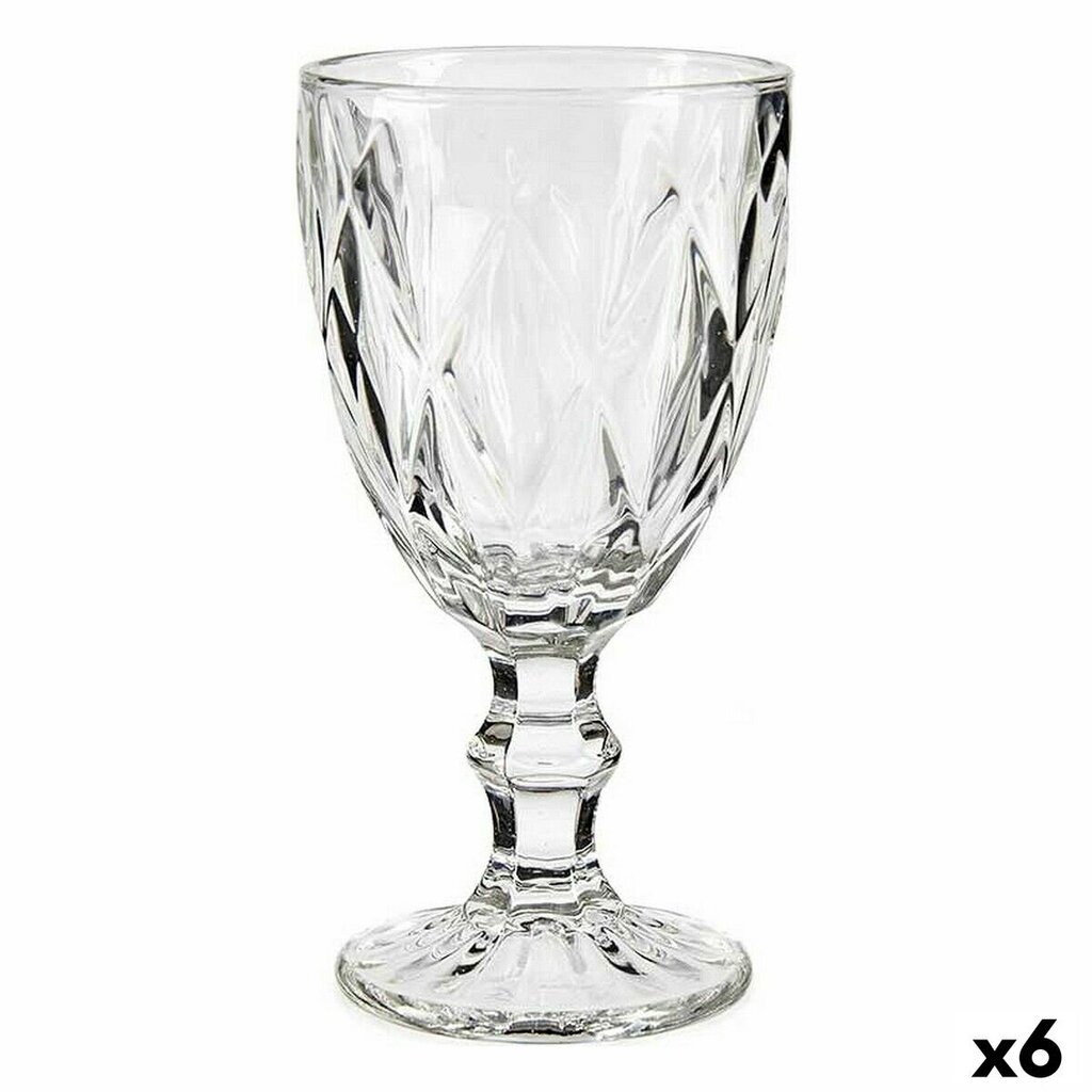 Vīna glāze Dimanta Caurspīdīgs Stikls 330 ml (6 gb.) цена и информация | Glāzes, krūzes, karafes | 220.lv