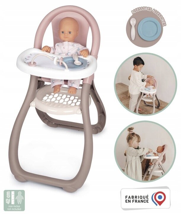 Augstais krēsls barošanai un spēlēšanai Smoby Baby Nurse cena un informācija | Rotaļlietas meitenēm | 220.lv