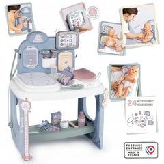 Aprūpes centrs ar elektronisko planšetdatoru + 24 aksesuāri Smoby Baby Care cena un informācija | Rotaļlietas meitenēm | 220.lv