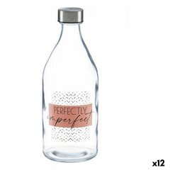 бутылка Imperfect Прозрачный Cтекло Сталь 1,1 L (12 штук) цена и информация | Стаканы, фужеры, кувшины | 220.lv