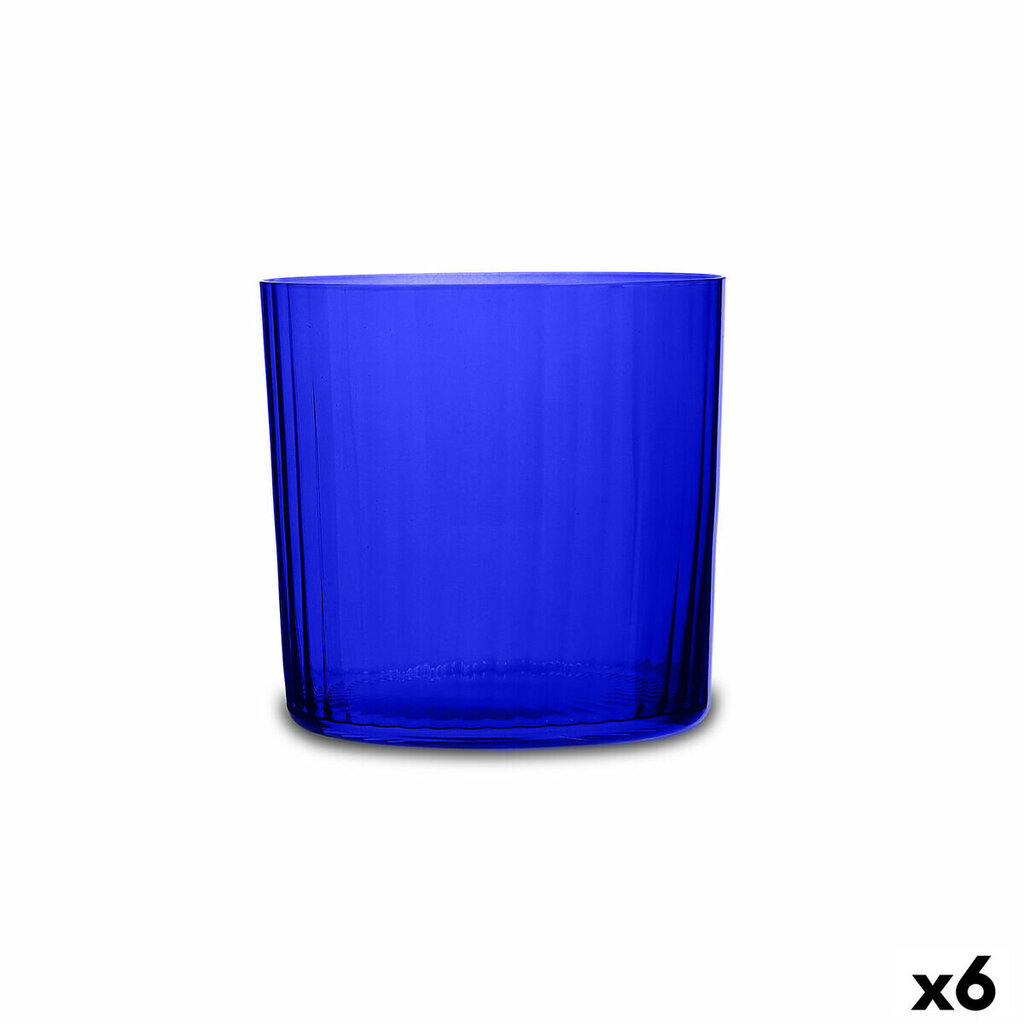 Glāze Bohemia Crystal Optic Zils Stikls 350 ml (6 gb.) cena un informācija | Glāzes, krūzes, karafes | 220.lv