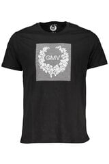 Gian Marco Venturi T-krekls vīriešiem AU00784-DANILO, melns цена и информация | Мужские футболки | 220.lv