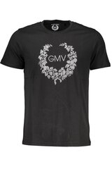 Gian Marco Venturi T-krekls vīriešiem AU00783-ATTILIO, melns цена и информация | Мужские футболки | 220.lv