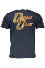 Cavalli Class vīriešu t-krekls QXT60D-JD060, zils цена и информация | Мужские футболки | 220.lv