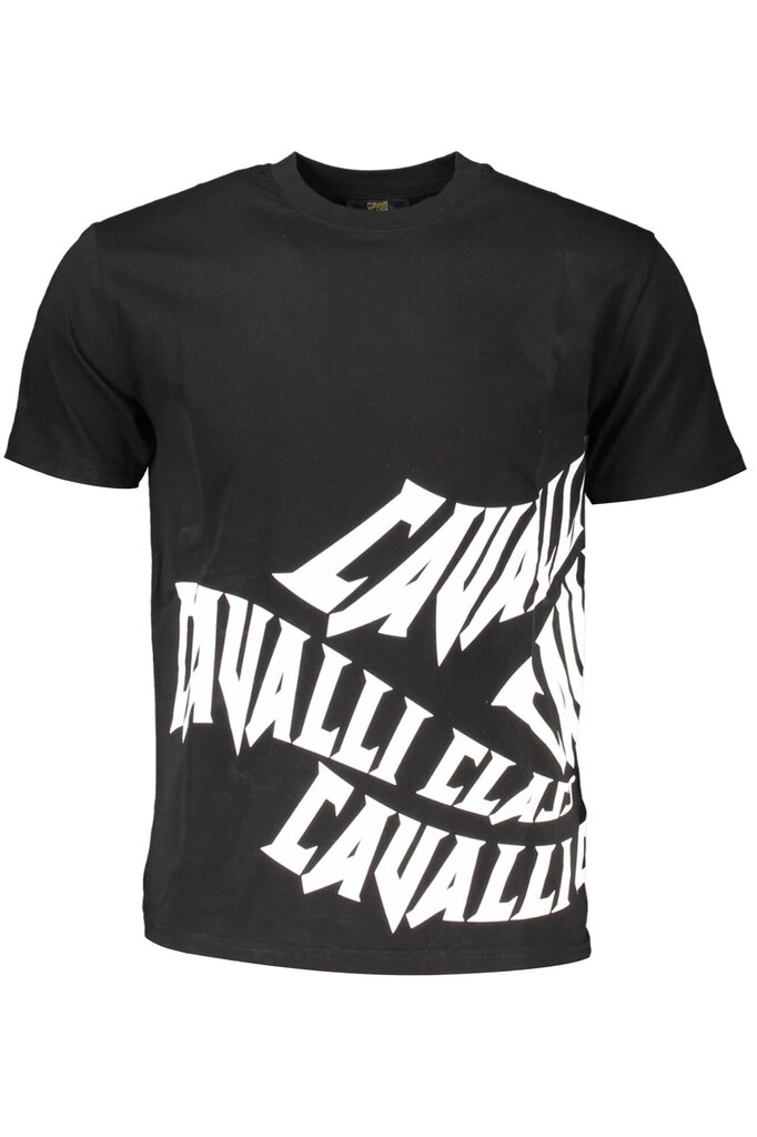 Cavalli Class T-krekls vīriešiem QXT60A-JD060, melns cena un informācija | Vīriešu T-krekli | 220.lv