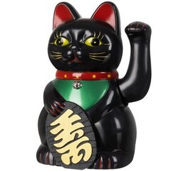 Китайский счастливый кот, черный цена и информация | Детали интерьера | 220.lv