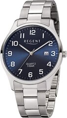Аналог Quartz Clock Quartz Regent Men с браслетом из нержавеющей стали 11150665 B071FMRHWW цена и информация | Мужские часы | 220.lv