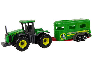 Rotaļlietu traktors ar dzīvnieku piekabi Lean Toys cena un informācija | Rotaļlietas zēniem | 220.lv