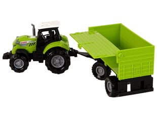 Rotaļlietu traktors ar zaļu piekabi Lean Toys цена и информация | Игрушки для мальчиков | 220.lv