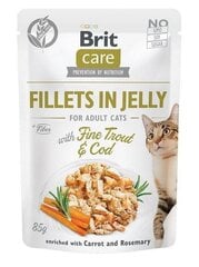 Brit Care pieaugušiem kaķiem, ar tītaru, foreli, vistu un tunci, 12x85 g cena un informācija | Konservi kaķiem | 220.lv