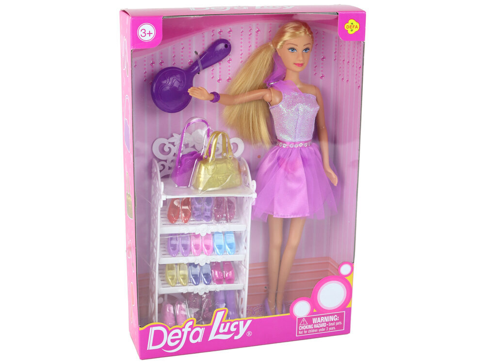 Lelle Lucy violetā kleitā цена и информация | Rotaļlietas meitenēm | 220.lv