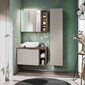 Vannas istabas skapītis Hakano Glami, smilškrāsas cena un informācija | Vannas istabas skapīši | 220.lv