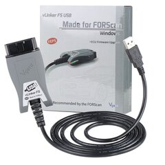 Vgate vLinker FS USB FORScan Ford FEPS MS CAN MIC3322 цена и информация | ПОЛКА-ОРГАНИЗАТОР ДЛЯ ТЕЛЕФОНА В АВТОМОБИЛЬ | 220.lv