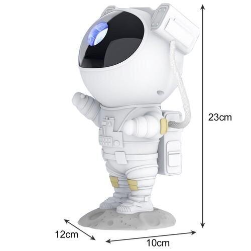 Izoxis Nakts lampa ar projektoru LED Astronaut cena un informācija | Lampas bērnu istabai | 220.lv