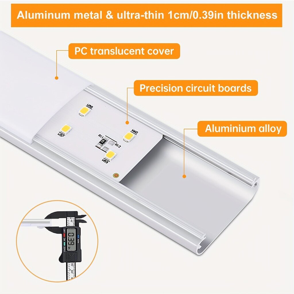 Ikeliamais LED spuldze arī ar kustības sensoru, 10 cm cena un informācija | Iebūvējamās lampas, LED paneļi | 220.lv