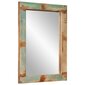 vidaXL spogulis, 70x50 cm, pārstrādāts masīvkoks un stikls цена и информация | Spoguļi | 220.lv