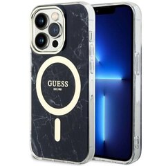 Guess Marble MagSafe - Etui iPhone 14 Pro Max (Czarny) цена и информация | Чехлы для телефонов | 220.lv