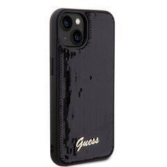 Guess Sequin Script Logo Case for iPhone 13 Black цена и информация | Чехлы для телефонов | 220.lv