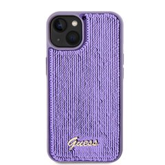 Guess Sequin Script Logo Case for iPhone 13 Purple цена и информация | Чехлы для телефонов | 220.lv