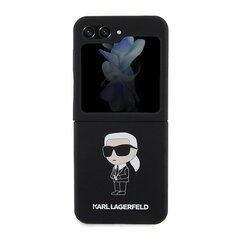 Karl Lagerfeld KLHCZF5SNIKBCK Z Flip5 hardcase czarny|black Silicone Ikonik цена и информация | Чехлы для телефонов | 220.lv