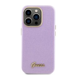 Guess PU Glitter Full Wrapped Case for iPhone 15 Pro Lilac цена и информация | Чехлы для телефонов | 220.lv