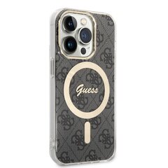 Guess IML 4G MagSafe Case for iPhone 15 Pro Black цена и информация | Чехлы для телефонов | 220.lv