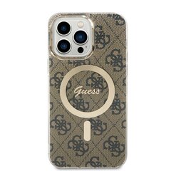 Guess IML 4G MagSafe Case for iPhone 15 Pro Max Brown цена и информация | Чехлы для телефонов | 220.lv