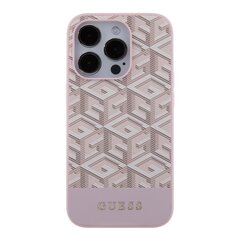 Guess PU G Cube MagSafe Case for iPhone 15 Pro Pink цена и информация | Чехлы для телефонов | 220.lv