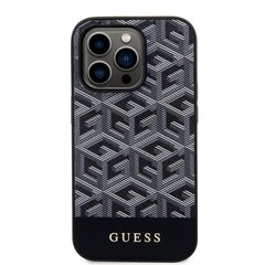 Guess PU G Cube MagSafe Case for iPhone 15 Pro Black цена и информация | Чехлы для телефонов | 220.lv