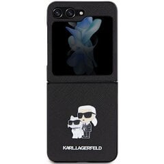 Karl Lagerfeld KLHCZF5SAKCNPK Sam Z Flip5 F731 hardcase czarny|black Saffiano Karl&Choupette Pin цена и информация | Чехлы для телефонов | 220.lv