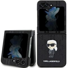 Karl Lagerfeld KLHCZF5SAPKINPK Sam Z Flip5 F731 hardcase czarny|black Saffiano Monogram Ikonik Pin цена и информация | Чехлы для телефонов | 220.lv