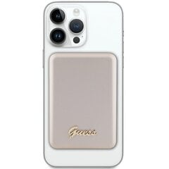 Guess Powerbank indukcyjny 5W GUPBM3ALGSGD 3000mAh złoty|gold MagSafe Metal Script Logo цена и информация | Зарядные устройства Power bank | 220.lv