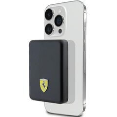 Ferrari Powerbank FEPB5MNCAK 15W 5000mAh czarny|black Metal Logo MagSafe цена и информация | Зарядные устройства Power bank | 220.lv