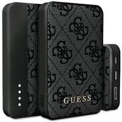 Guess Powerbank 18W GUPB10DP4GEGK 10000mAh czarny|black 4G Leather Metal Logo цена и информация | Зарядные устройства Power bank | 220.lv