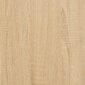 vidaXL kafijas galdiņš, ozolkoka, 100x30,5x75 cm, inženierijas koks cena un informācija | Konsoles galdiņi | 220.lv
