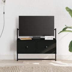 vidaXL sienas TV skapītis, melns, 60,5x30x51 cm, inženierijas koks cena un informācija | TV galdiņi | 220.lv