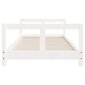 vidaXL bērnu gultas rāmis, balts, 80x200 cm, priedes masīvkoks cena un informācija | Bērnu gultas | 220.lv