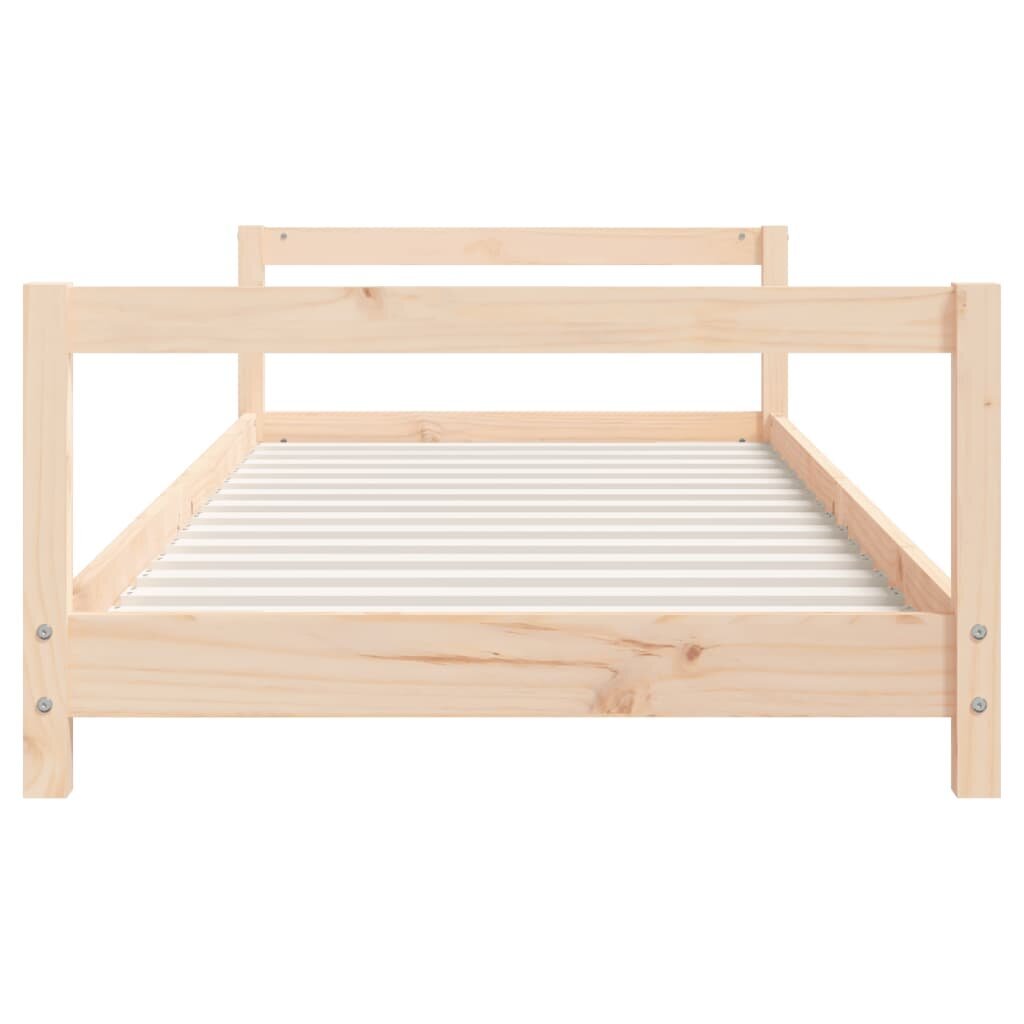 vidaXL bērnu gultas rāmis, 80x200 cm, priedes masīvkoks cena un informācija | Bērnu gultas | 220.lv