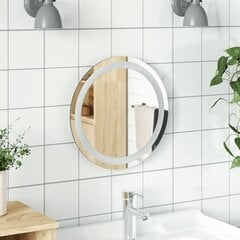 vidaXL vannasistabas LED spogulis, 40 cm, apaļš цена и информация | Зеркала в ванную | 220.lv