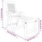 vidaXL sauļošanās krēsls, pelēka plastmasa cena un informācija | Sauļošanās krēsli | 220.lv