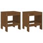 vidaXL dārza krēsli, 2 gab., brūni, 40x36x45 cm, priedes masīvkoks cena un informācija | Dārza krēsli | 220.lv